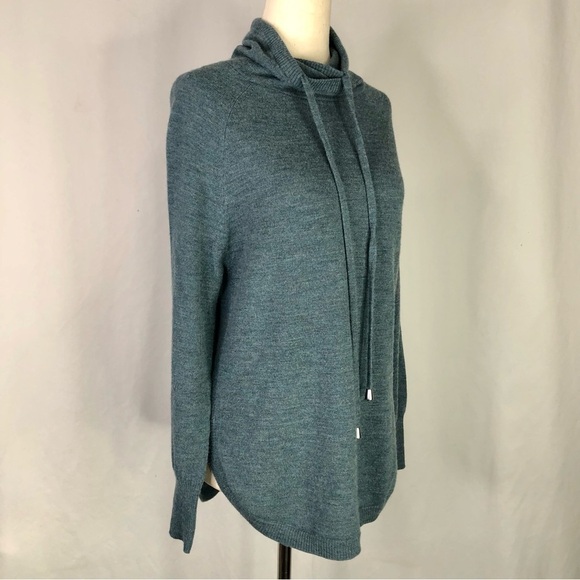 Cynthia Rowley sweater blue extra fine merino wool soft oversized fit size XS - Picture 9 of 9